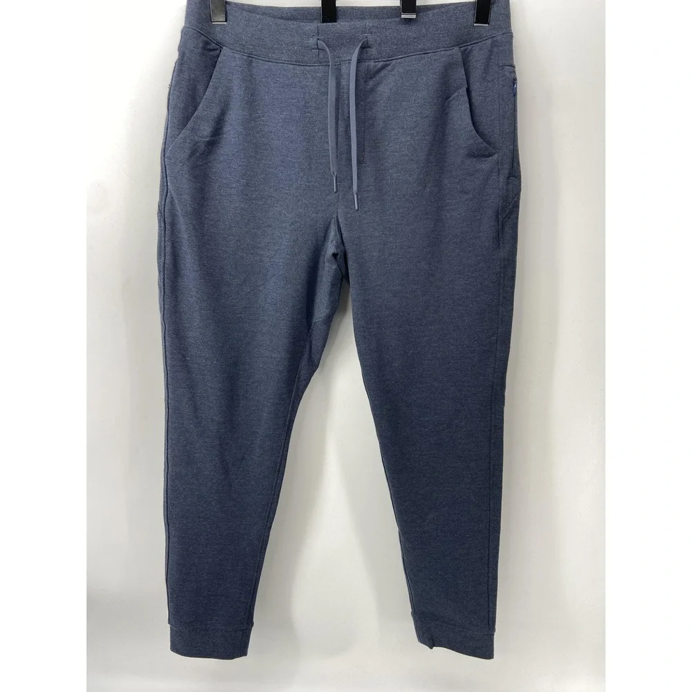 Birddogs Pants Mens XL Blue Lined Joggers Sweatpants Gym Run Stretch Athletic